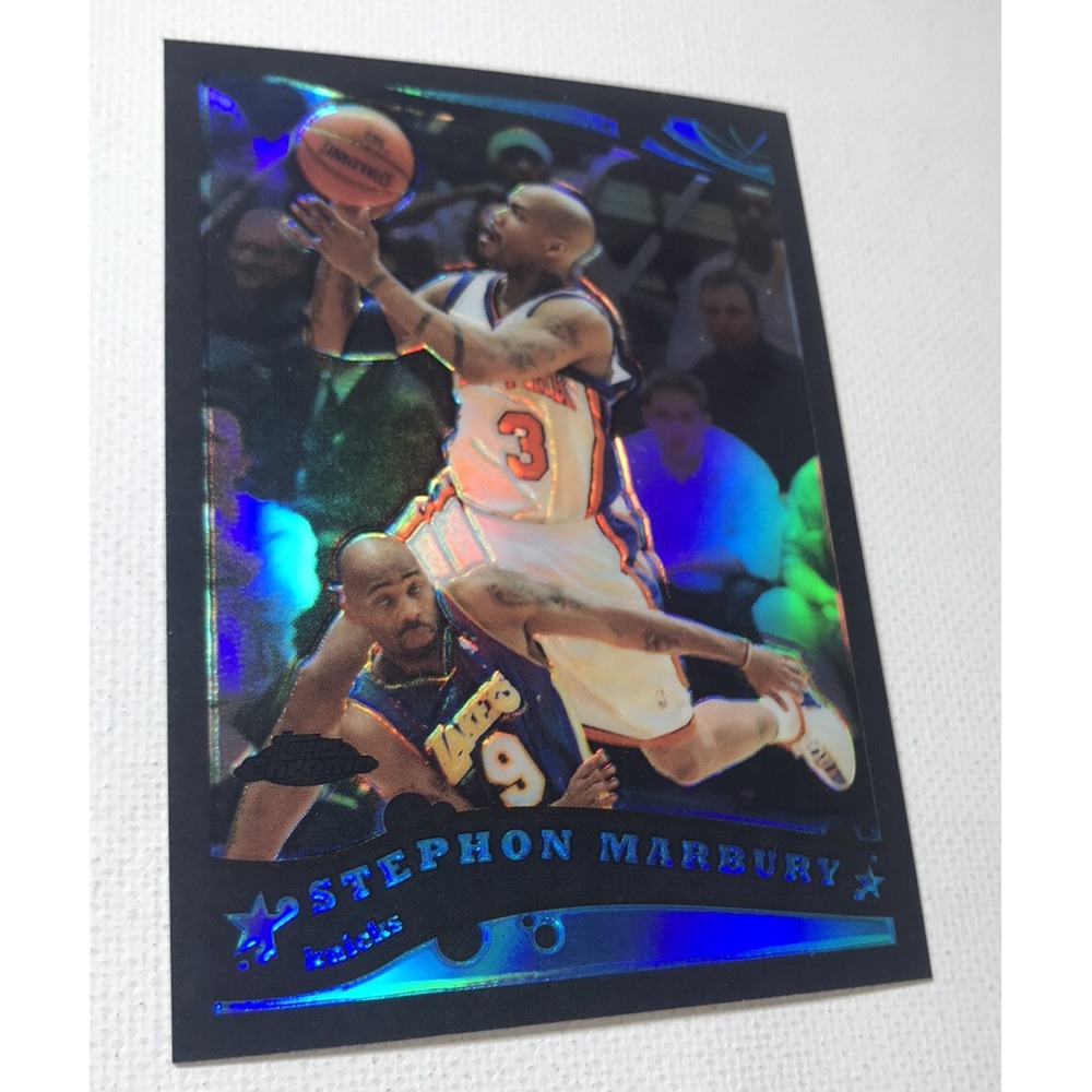 2005-06 Topps Chrome #44 Stephon Marbury Black Refractor /399 - N. Y. Knicks
